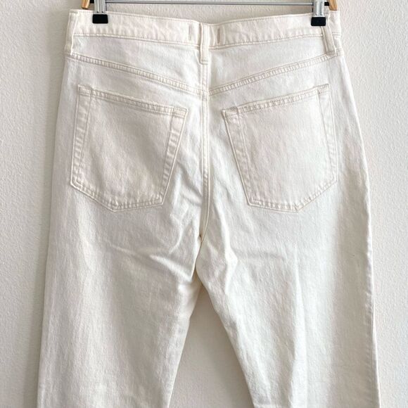 NWT Abercrombie Ultra High Rise Straight Leg Stone Wash Button Fly 31 short - Picture 6 of 12